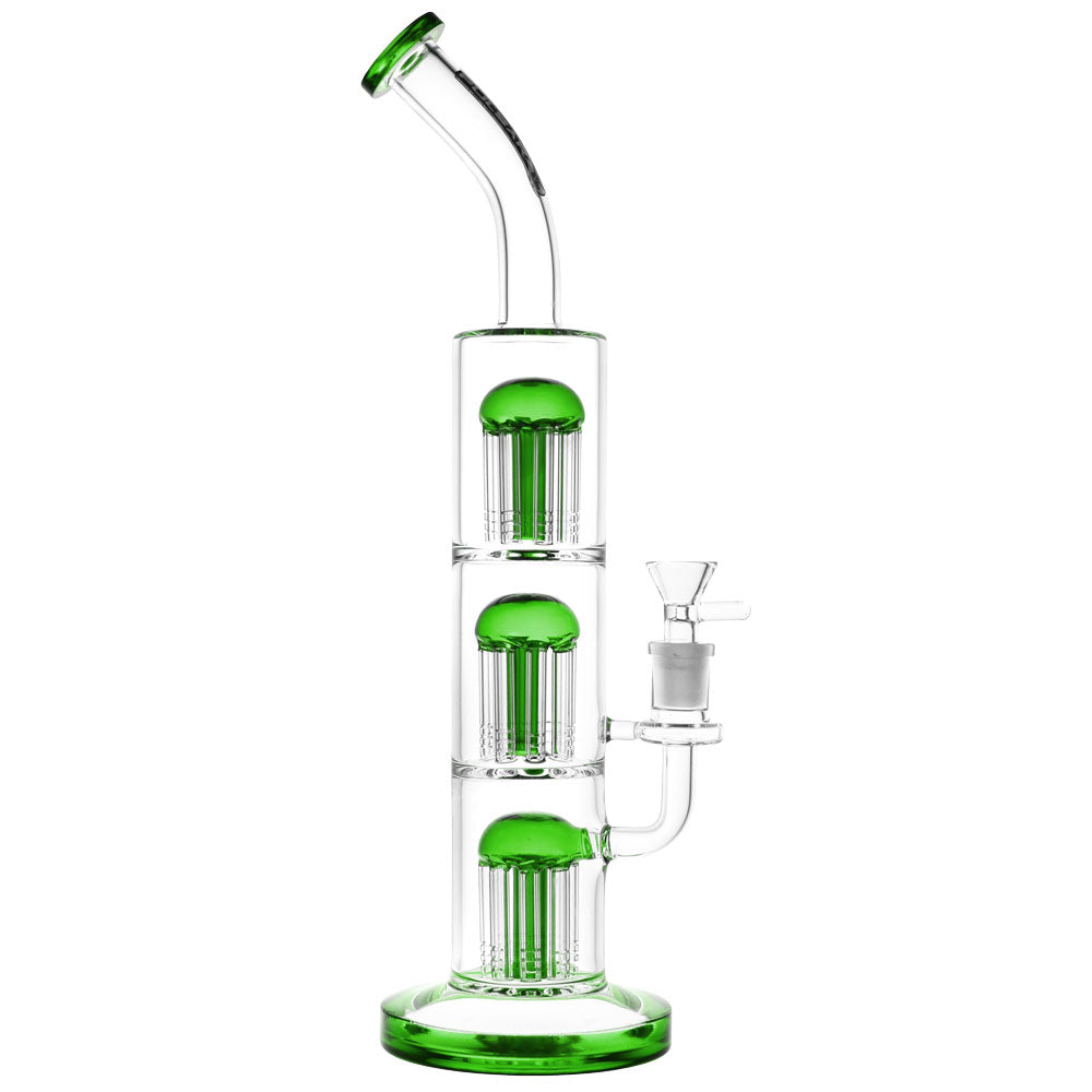 Pulsar Triple Jellyfish Perc Water Pipe | 14"/14mm F