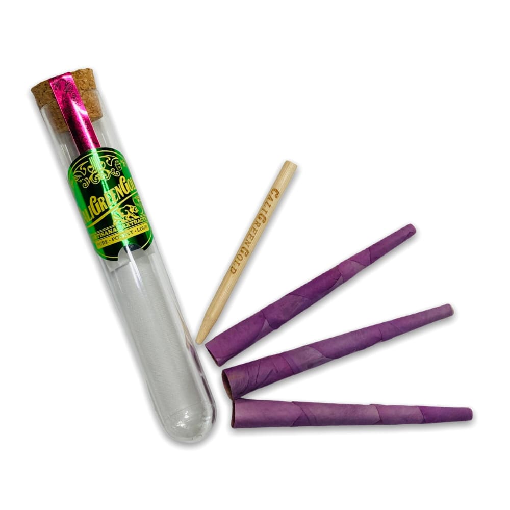CaliGreenGold Organic Rose Petal King Cones 3-Pack - Aromatic Purple Haze
