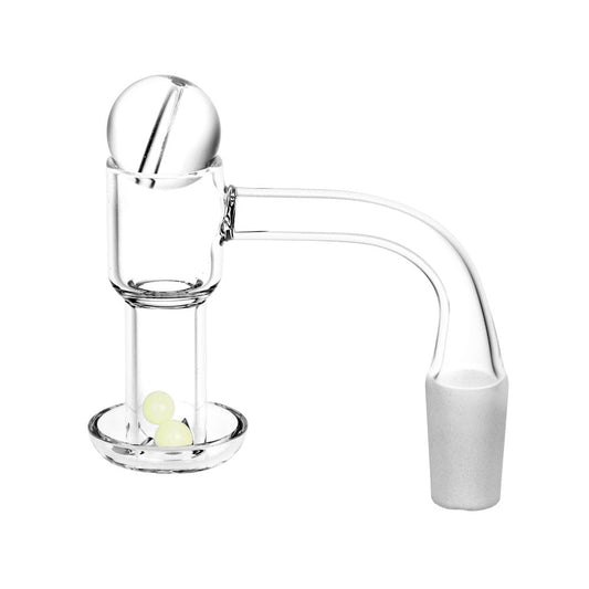 Quartz Banger with Ball Carb Cap & Glow Terp Beads Set