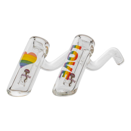Rainbow Layback Bubbler - 5in
