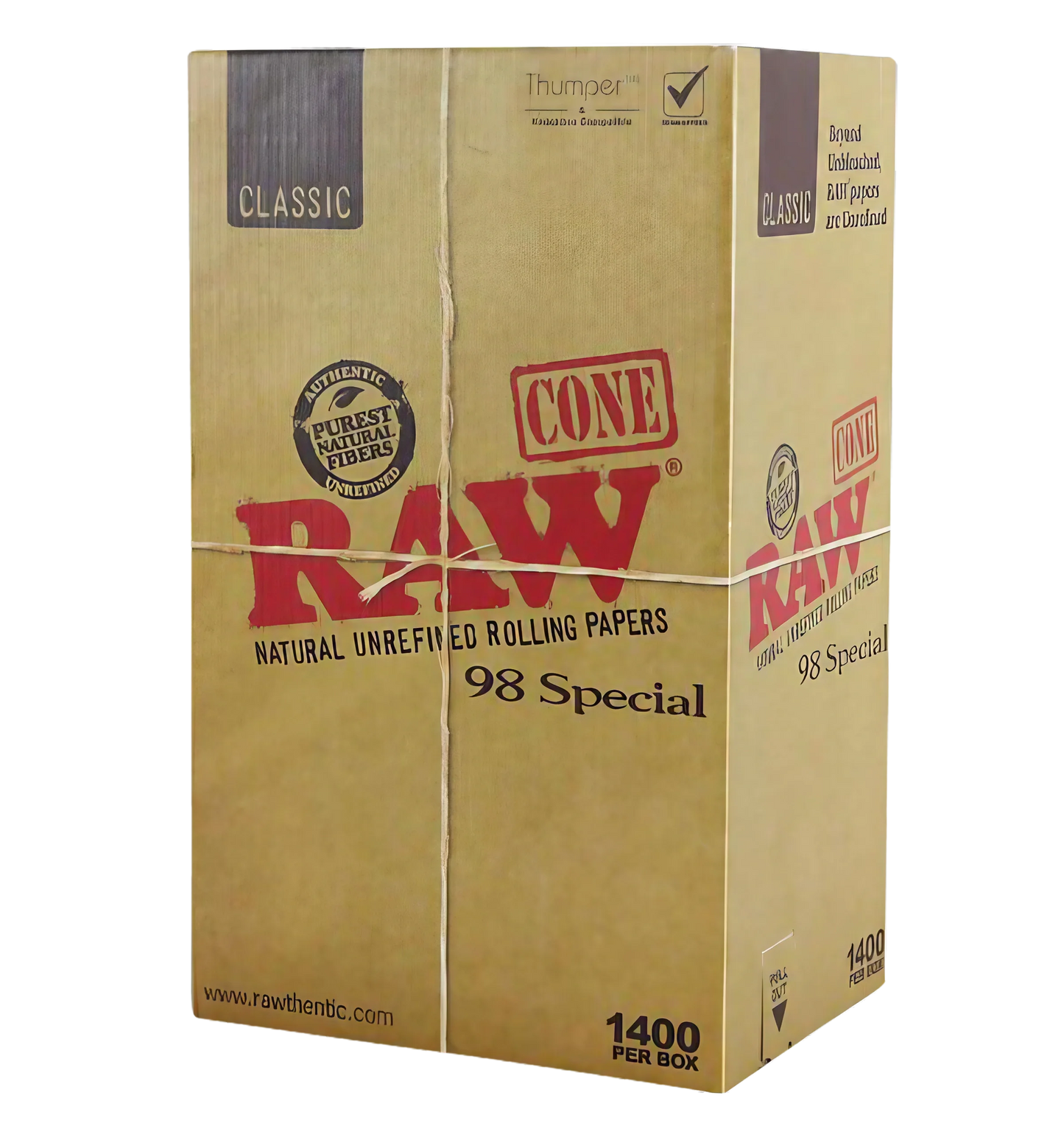 RAW Classic 98 Special Cones - 1400pc Bulk Display