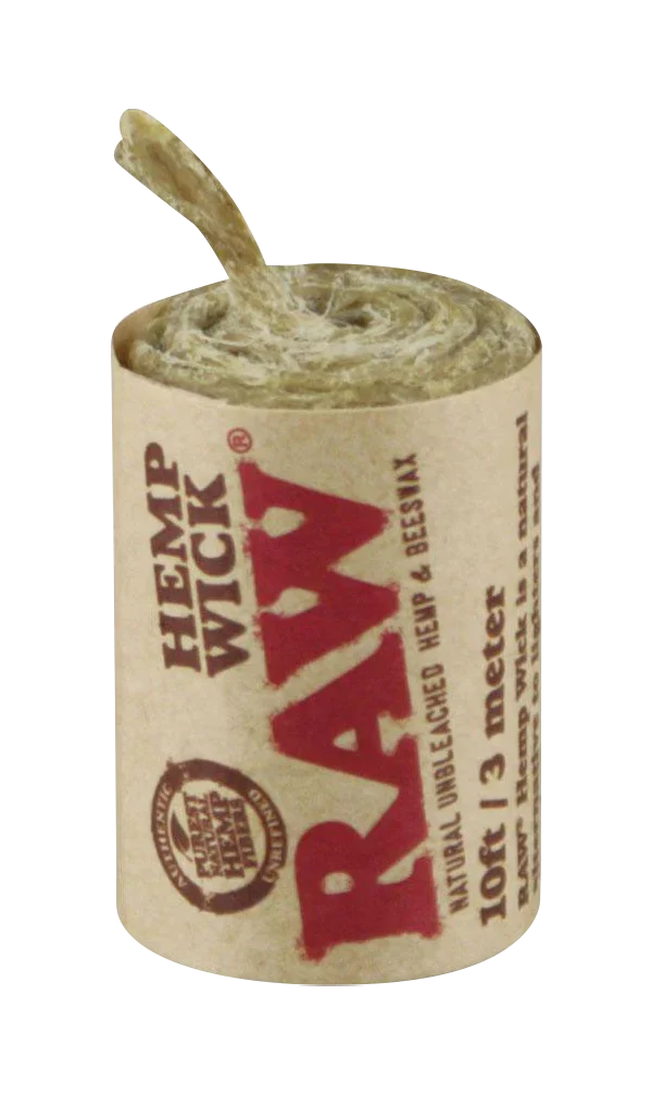 RAW Natural Hemp Wick 10ft Rolls - 40 Pack