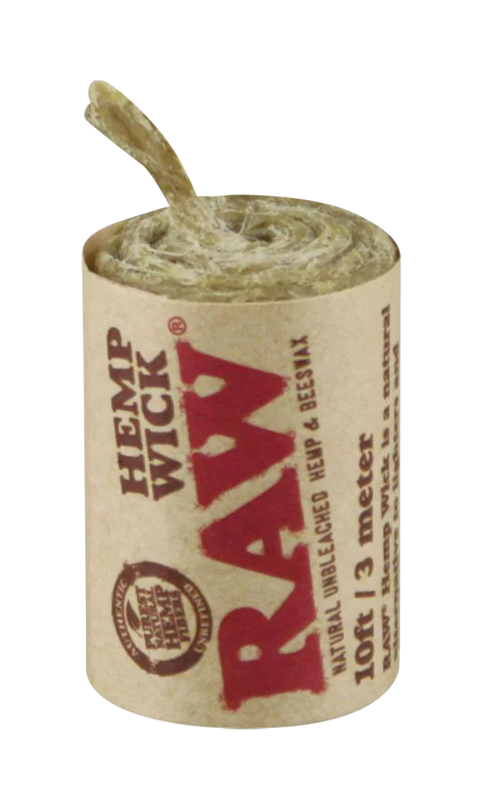 RAW Natural Hemp Wick 10ft Rolls - 40 Pack