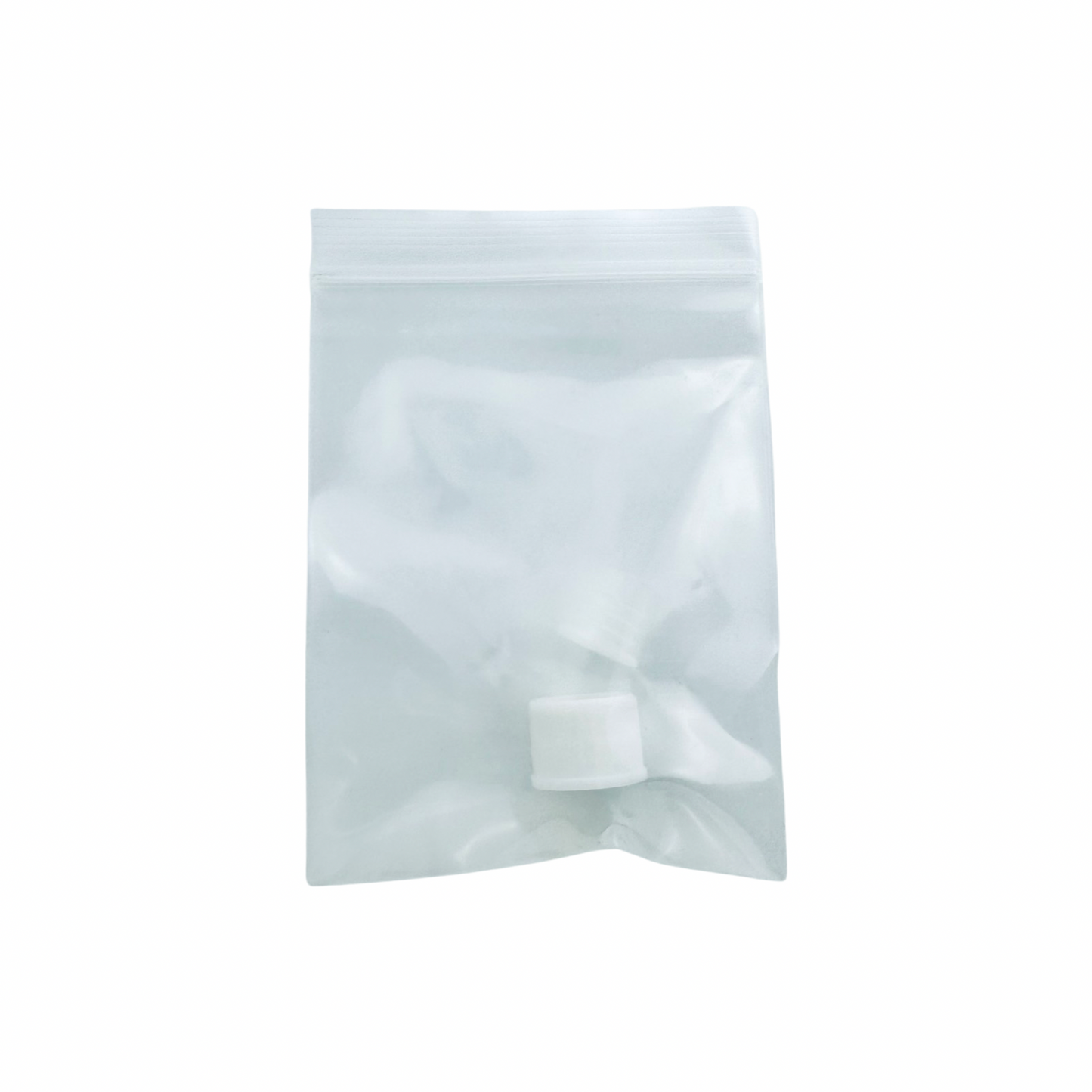 MAV Glass Ash Catcher Replacement Cap & Stopper Set - Sleek White & Clear Design