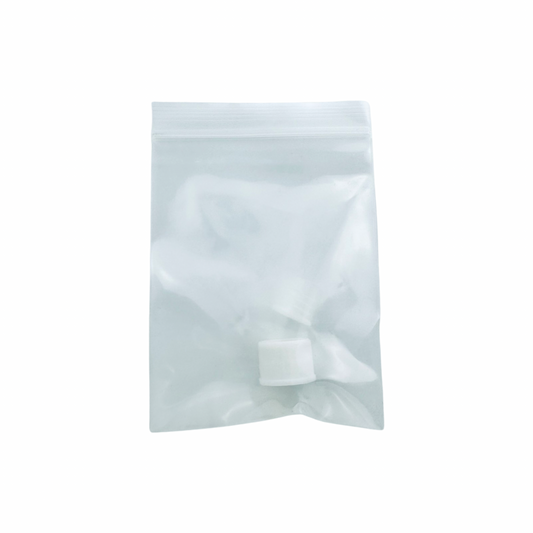 MAV Glass Ash Catcher Replacement Cap & Stopper Set - Sleek White & Clear Design