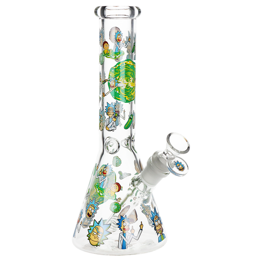 Rich & Shorty Portal Beaker Glass Water Pipe | 9.75" | 14mm F