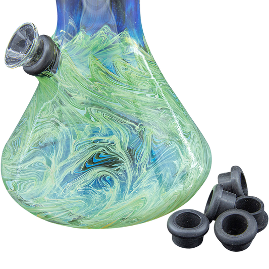 LA Pipes Universal Fit Rubber Grommets 3-Pack for Pull-Stem Bongs