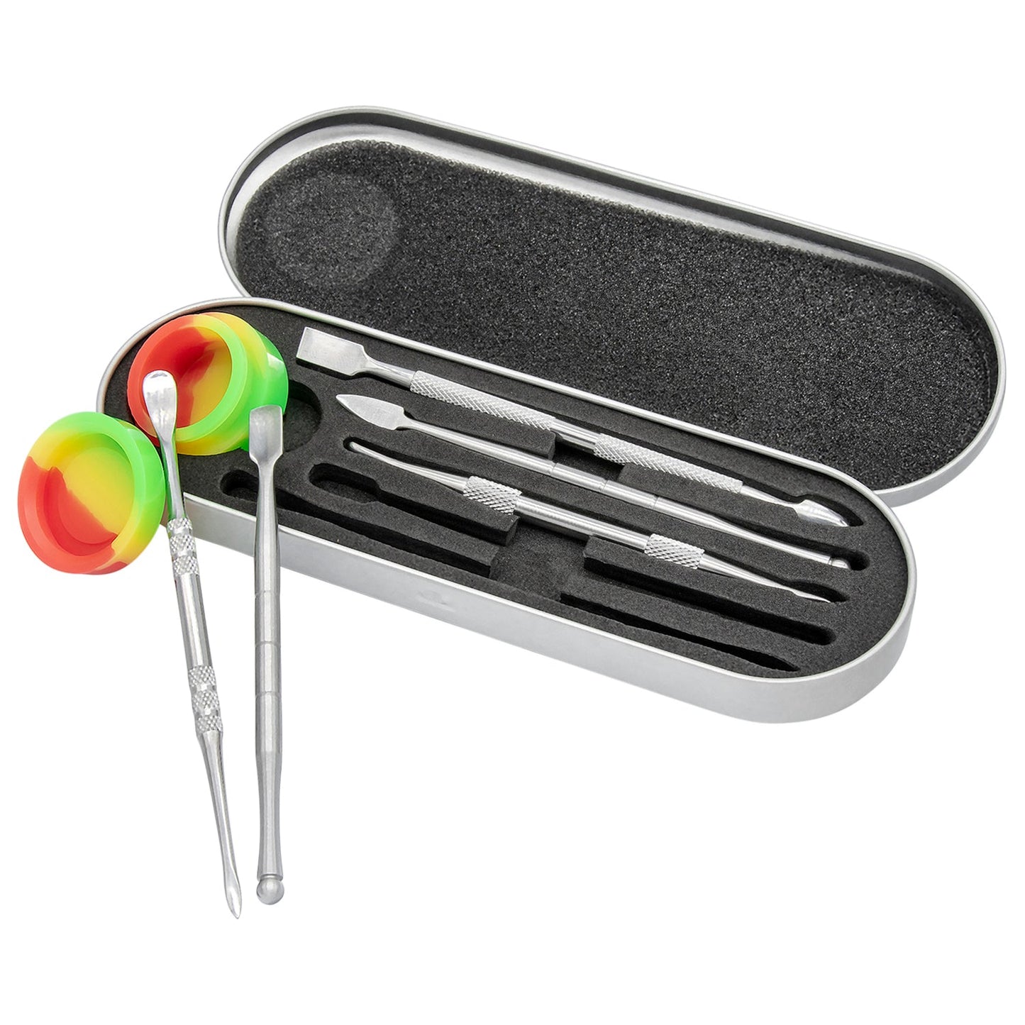 Rupert's Drop Titanium Dabber Set with Silicone Dish and Case