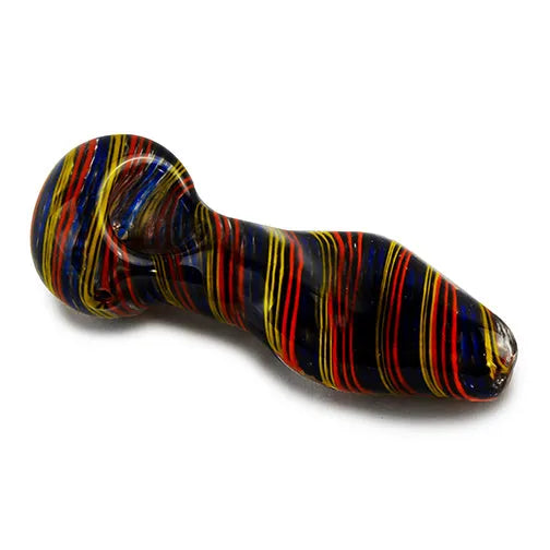 4" Candy Stripes Glass Hand Pipe