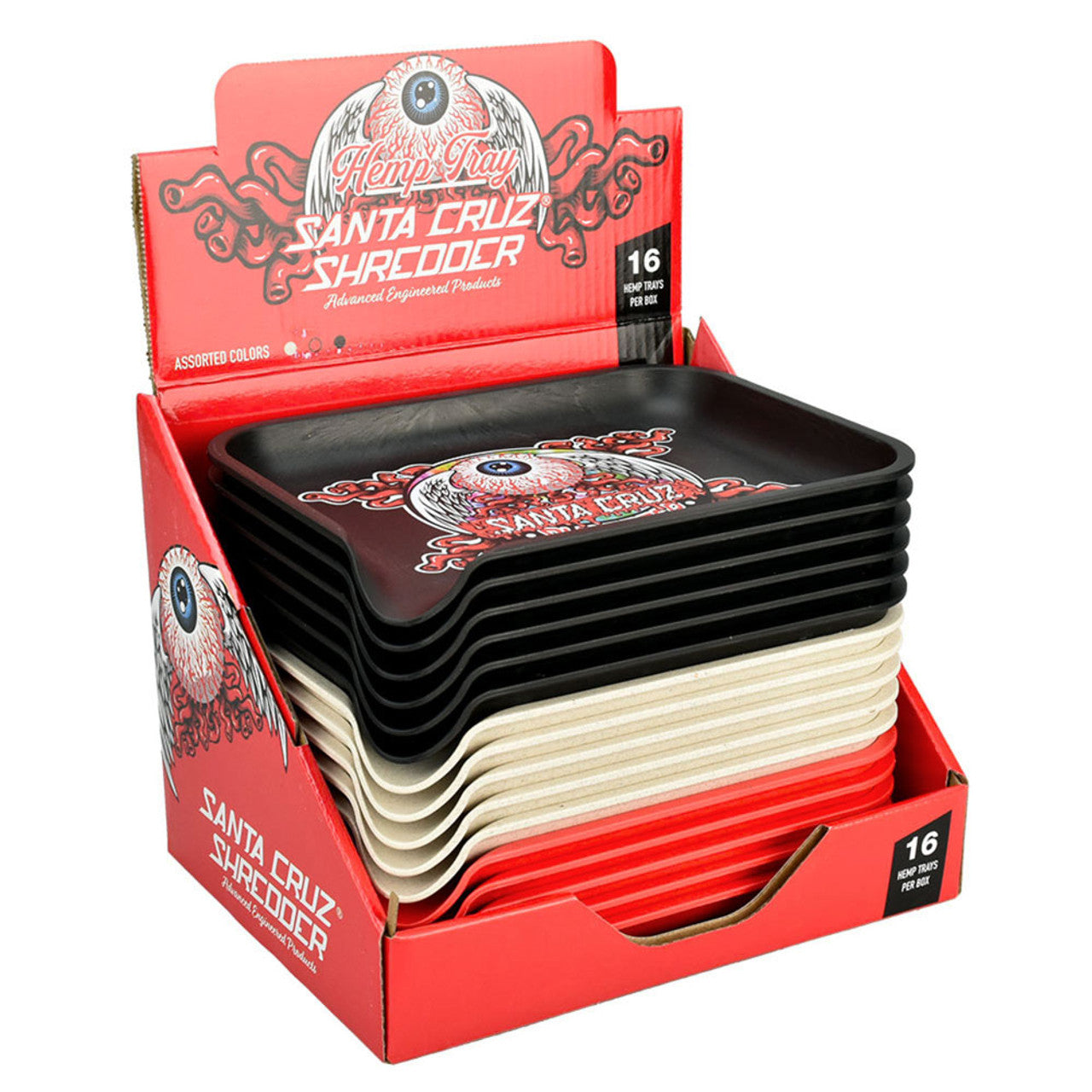 Santa Cruz Shredder Hemp Tray - Flying Eye Ball - 16 Pack