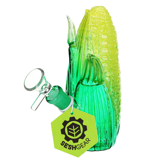 SeshGear Aww Shucks Corn on the Cob Glass Water Pipe | 5" | 14mm F