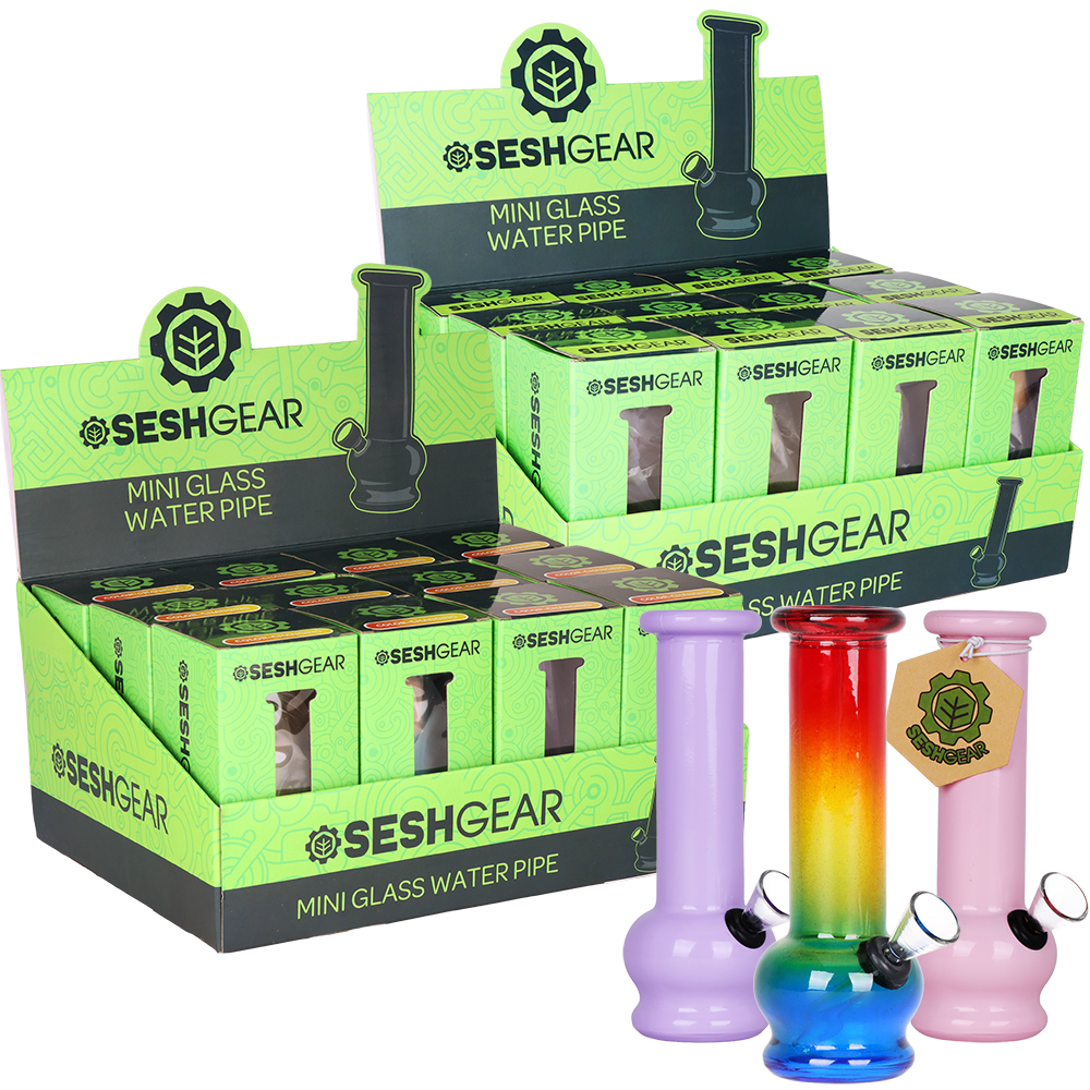 SeshGear Boxed Water Pipe | 5.75" | 12ct Display