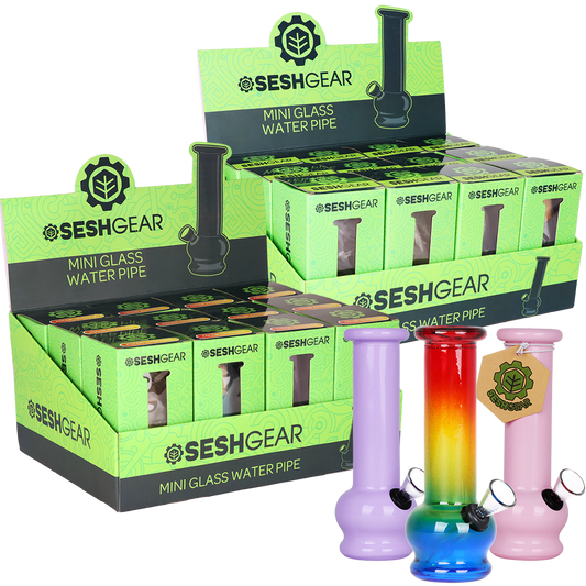 SeshGear Boxed Water Pipe | 5.75" | 12ct Display