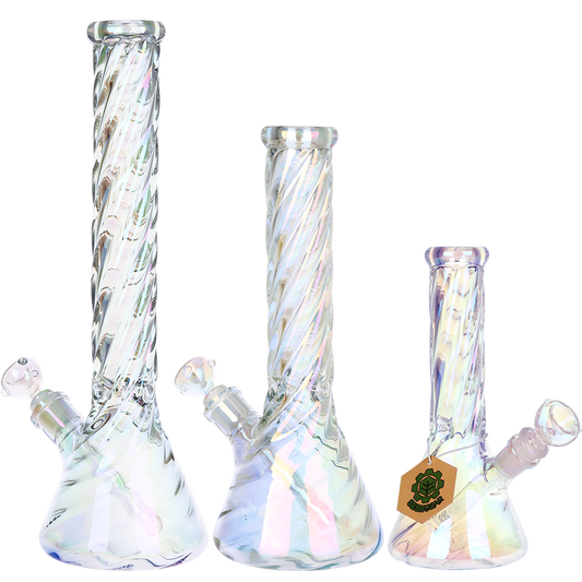 SeshGear Positive Twist Beaker Glass Water Pipe | 14mm F