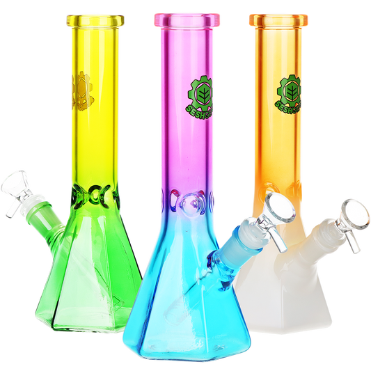 SeshGear Prismatic Bliss Ombre Glass Water Pipe | 10" | 14mm F