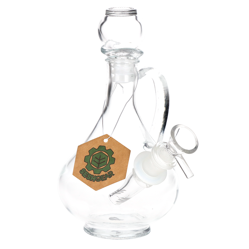 SeshGear Rounded Vintage Glass Water Pipe | 7.75" | 14mm F