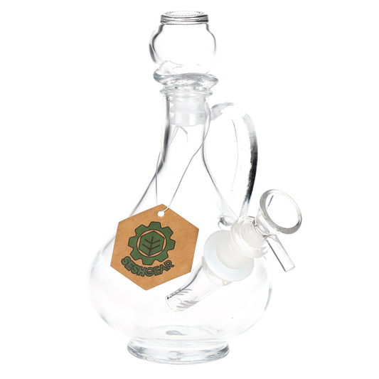 SeshGear Rounded Vintage Glass Water Pipe | 7.75" | 14mm F