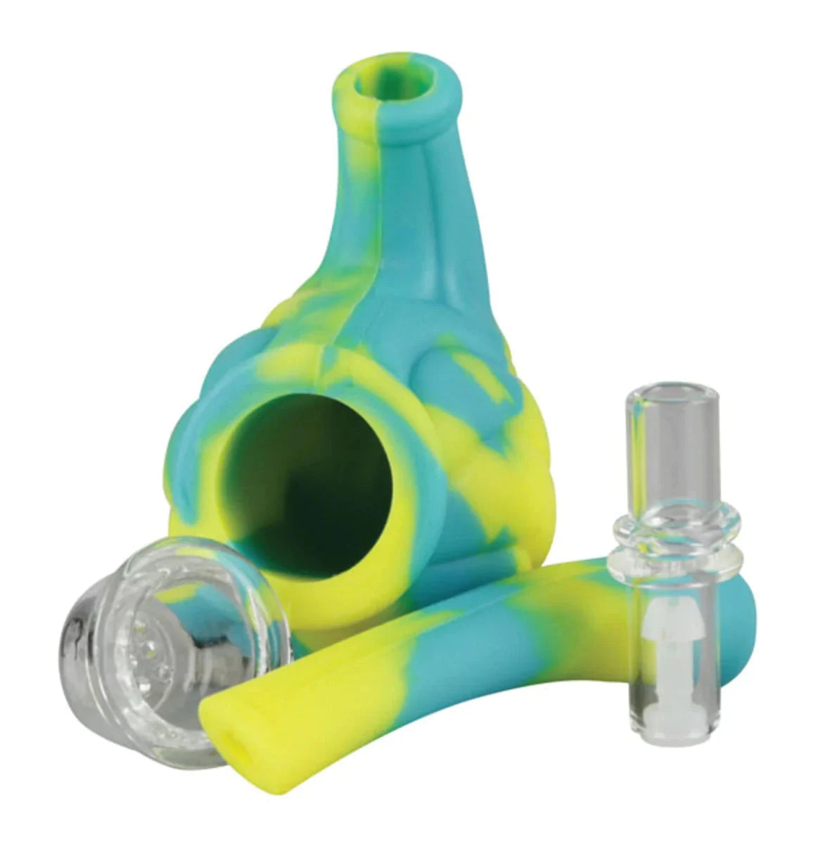Silicone Hand Pipe with Glass Bowl