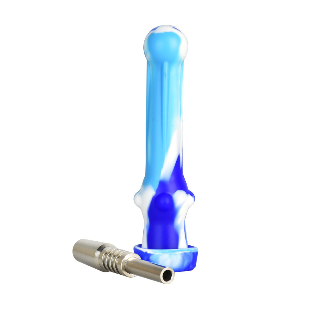 Silicone Vapor Straw w/ 14mm Ti Tip - 6.5" for Dabbing Enthusiasts