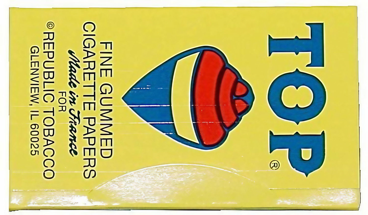 TOP Fine Gum 100-Leaf Single Wide Rolling Papers 24-Pack