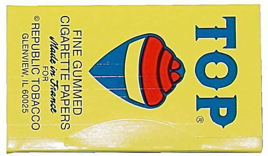 TOP Fine Gum 100-Leaf Single Wide Rolling Papers 24-Pack