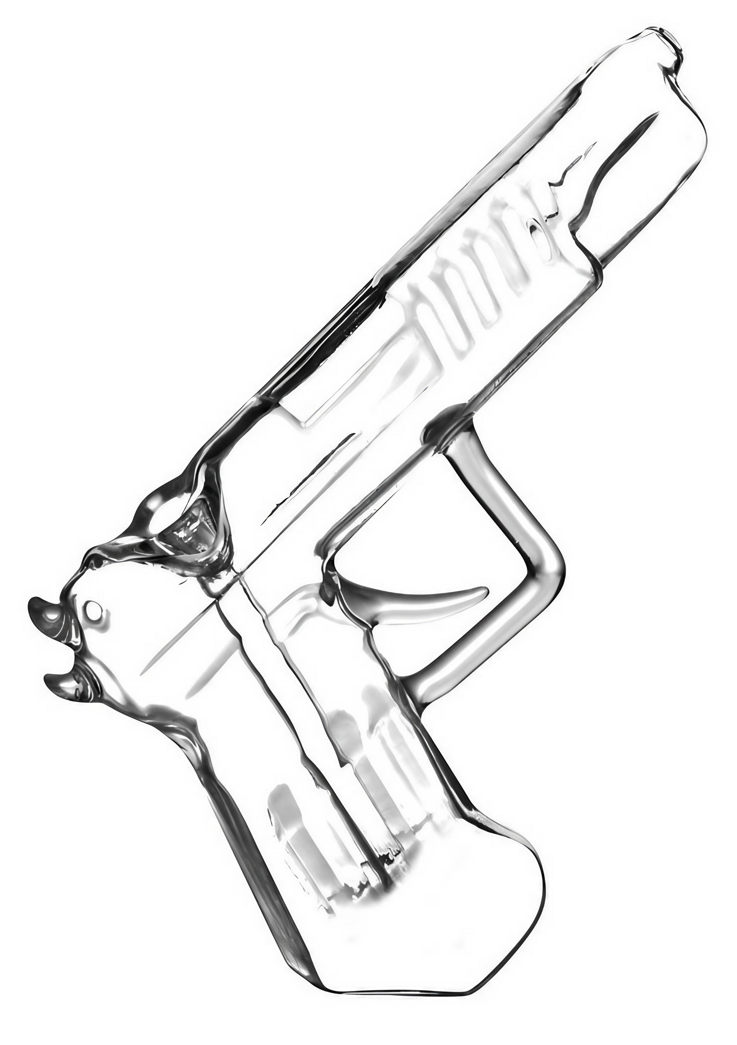 Smoking Gun Glass Bubbler - 8"