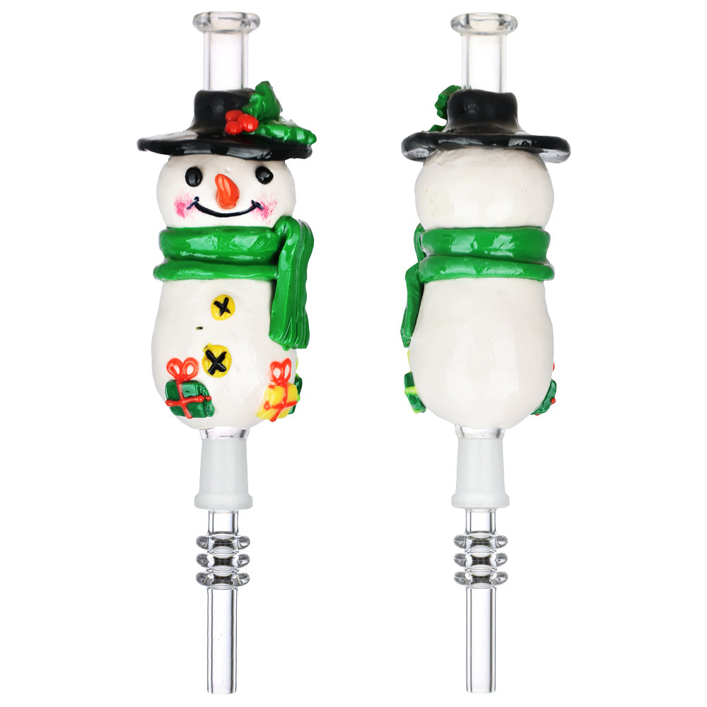Snowman Glassworks 7" Vapor Vessel with Quartz Tip & UV Reactive - 10mm