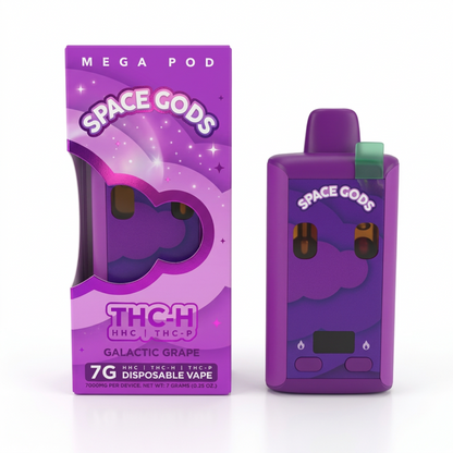 Space Gods Mega Pod THC-H + THC-P Device - 7000mg