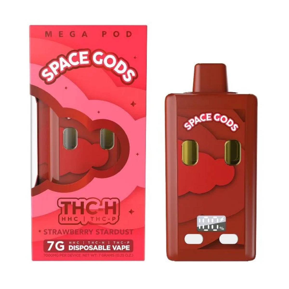 Space Gods Mega Pod THC-H + THC-P Device - 7000mg