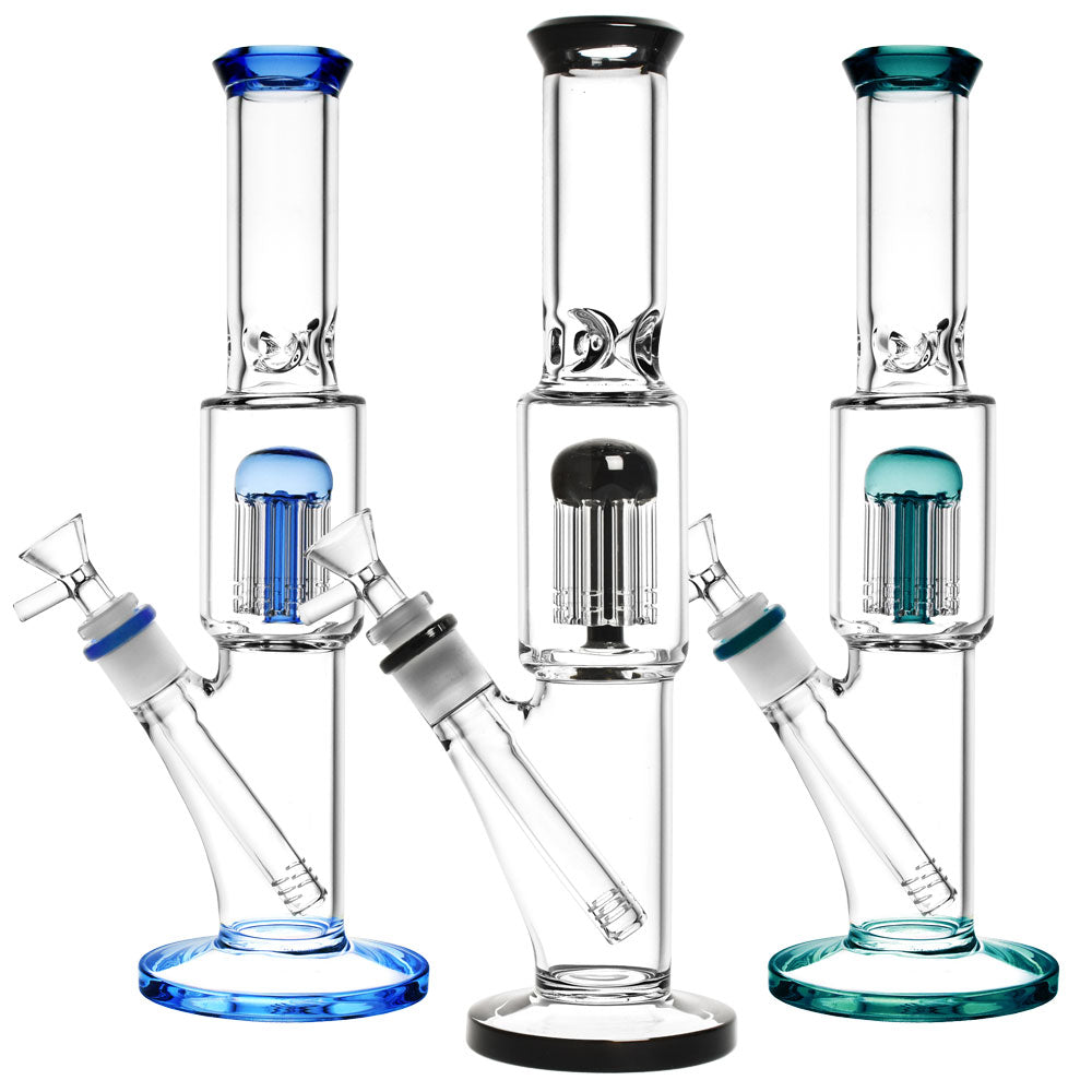 Straight Water Pipe w/ Jellyfish Perc | 12.5" | 14mm F