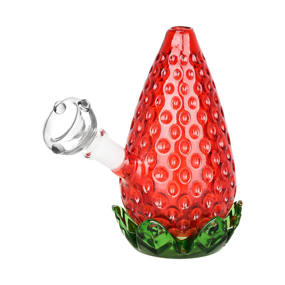 Strawberry Glass Bubbler | 4.25" | 10mm F