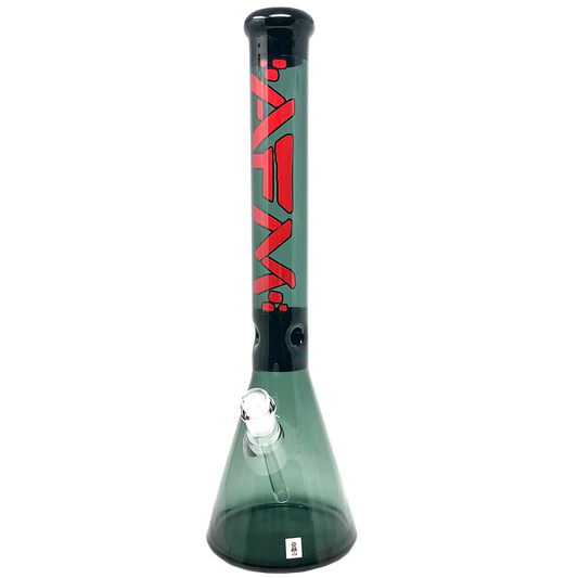 18" AFM Pulsar Smokey Color Glass Beaker Bong
