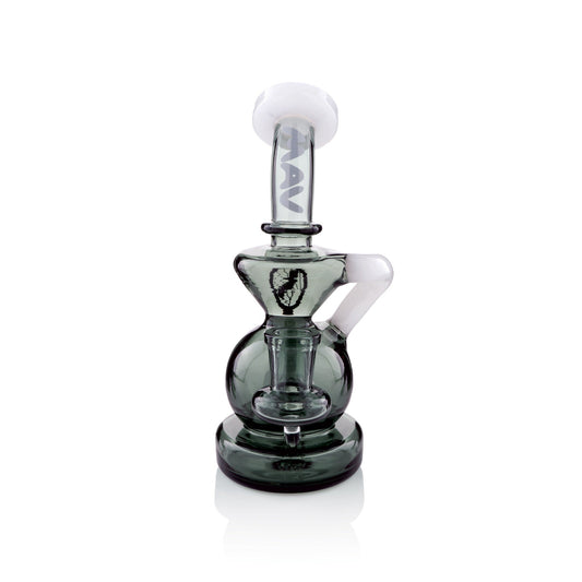 MAV Glass 7" Tahoe Bulb Recycler Dab Rig w/ 14mm Banger & Bent Neck