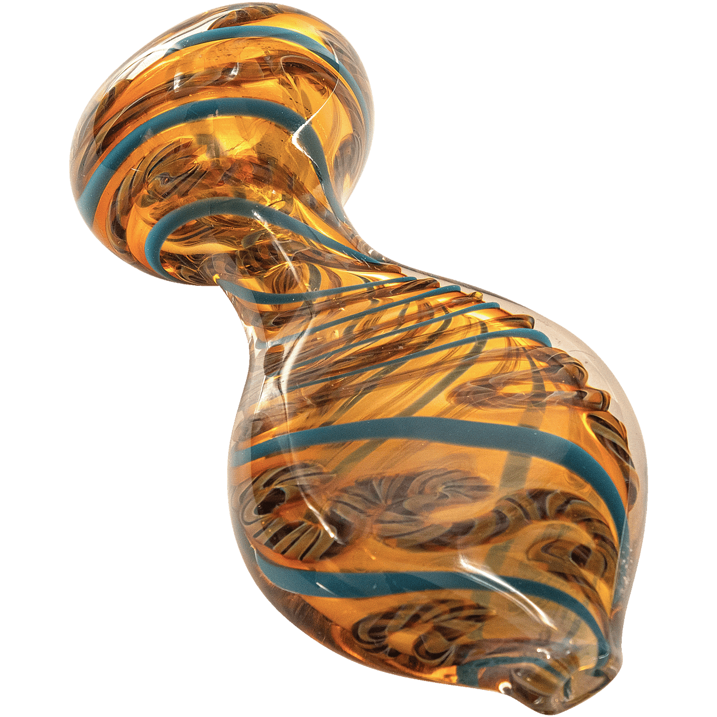 LA Pipes Color-Changing Silver Fumed Chillum - Handcrafted Borosilicate Glass
