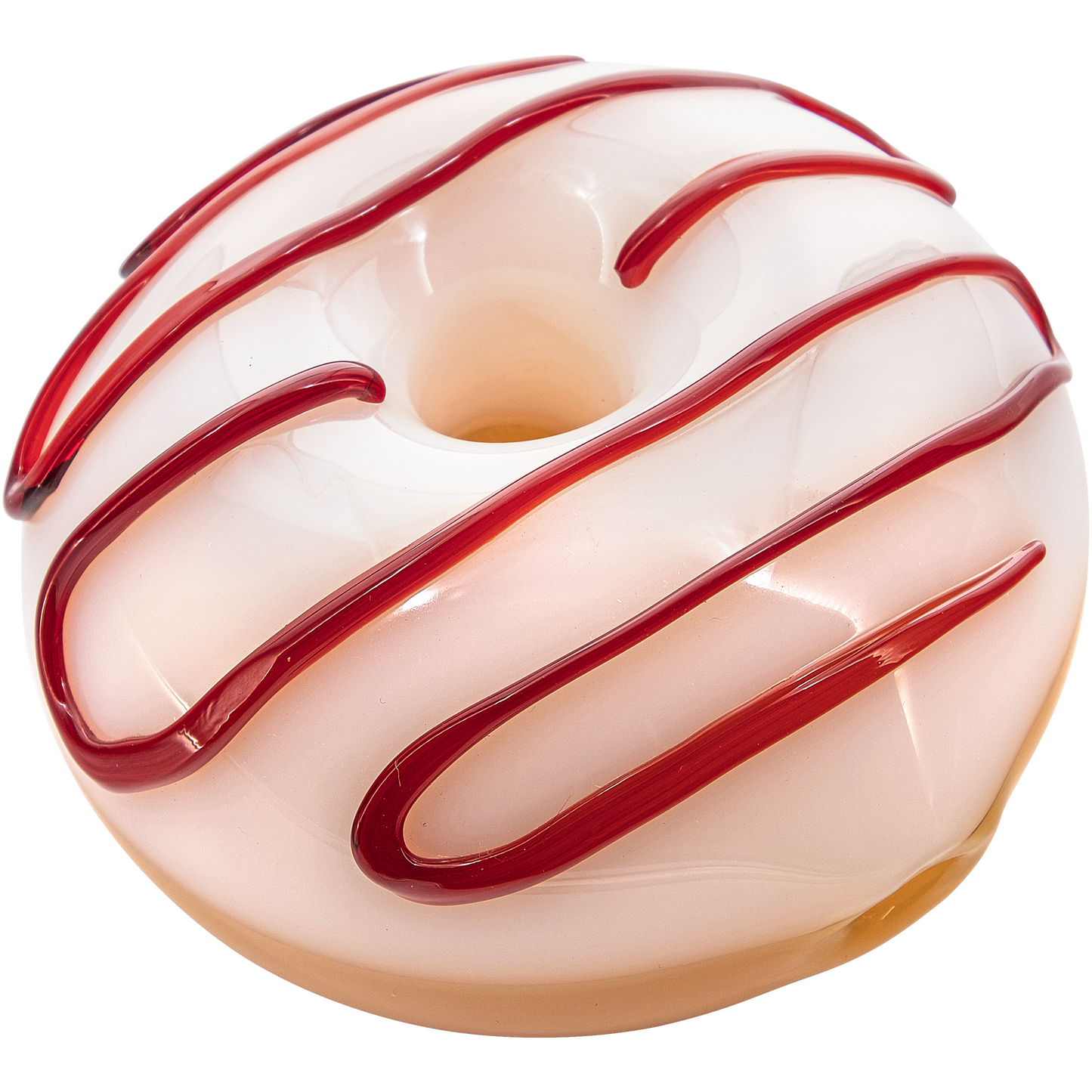 LA Pipes "Frosted Donut" Handcrafted Glass Pipe - Borosilicate