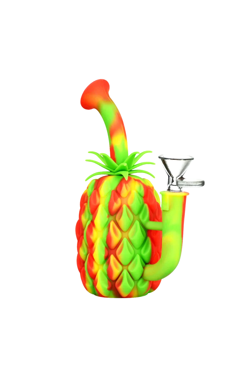 The Pineapple Bong - Silicone Water Pipe with Glass Bowl