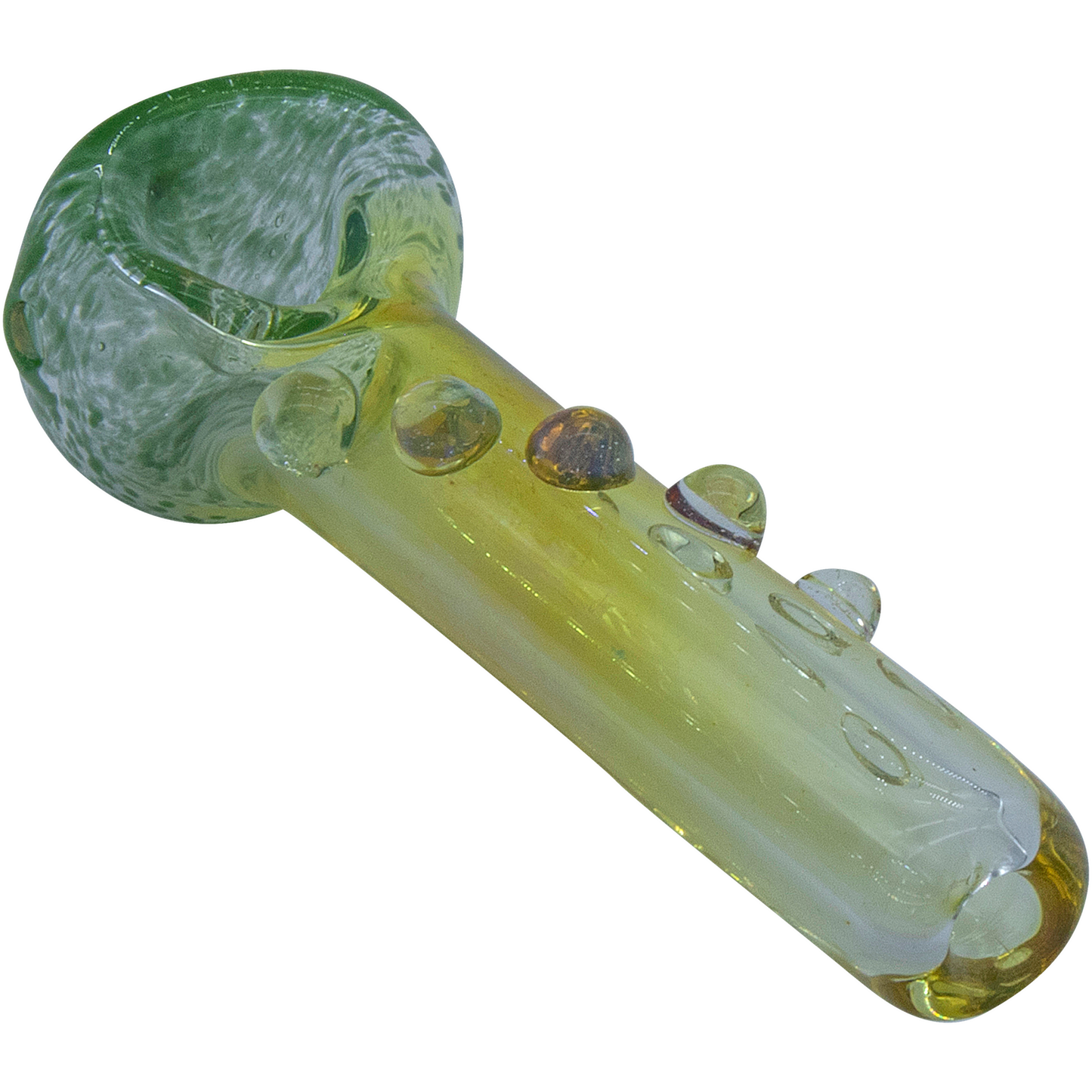 LA Pipes Color-Changing Silver Fumed Mini Spoon Pipe - 3" Handcrafted Borosilicate