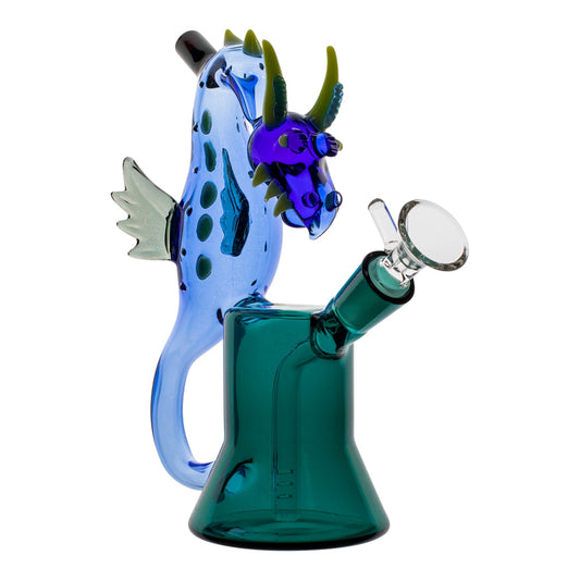 The Sea Dragon Bubbler Bong - 7in