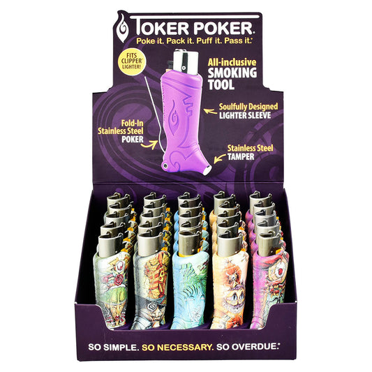 Toker Poker Clipper Lighter Sleeve Alice in Wonderland 25PC Set