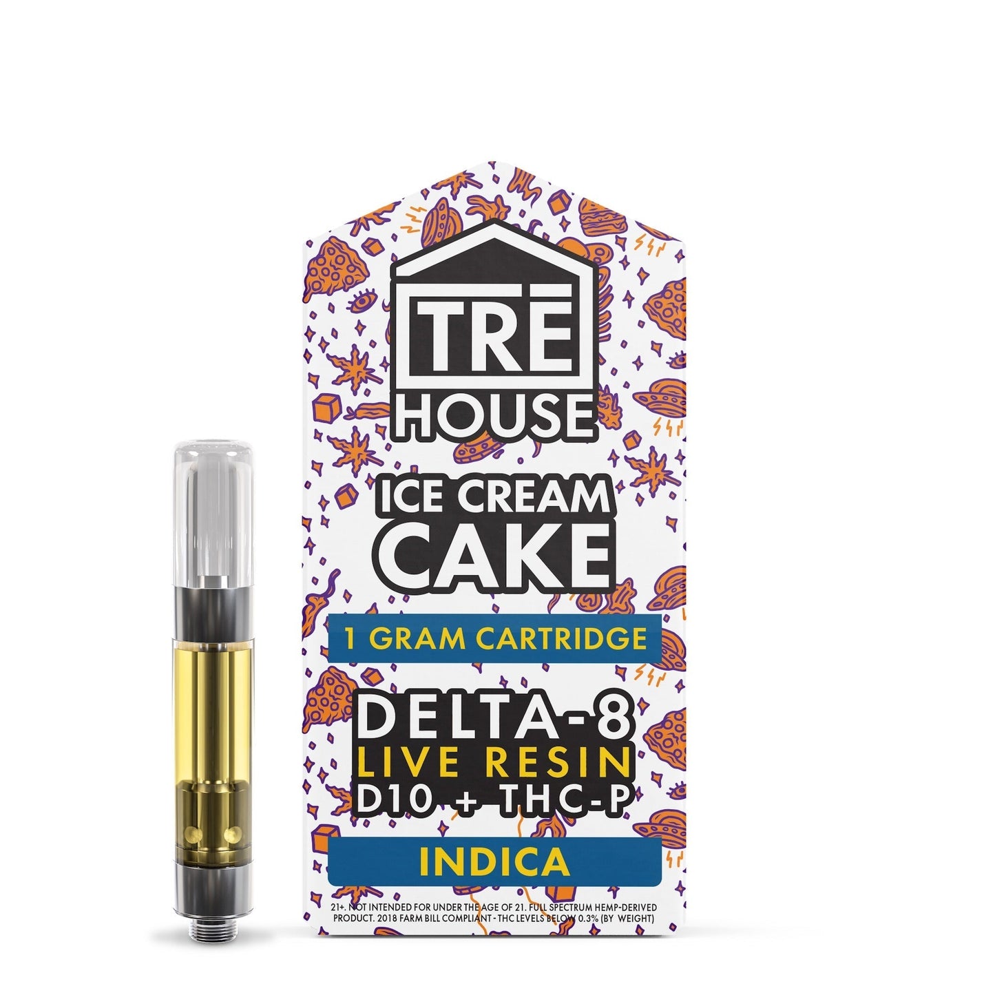 Tre House Live Resin Blend Ice Cream Cake Device - 1000mg