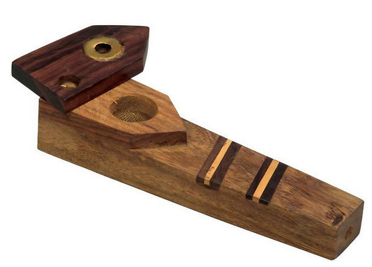 Tri-Tone Wood Pipe with Swivel Cover & Screen
