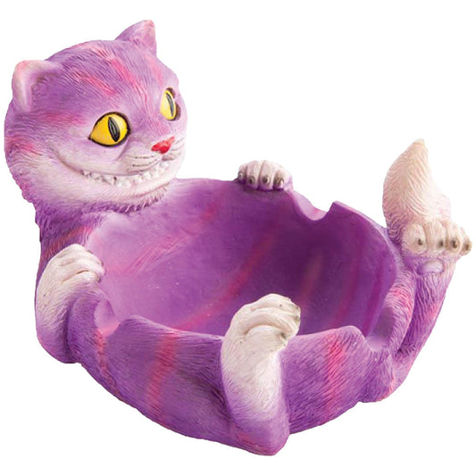 Trippy Cat Polyresin Ashtray | 5.5"x4"