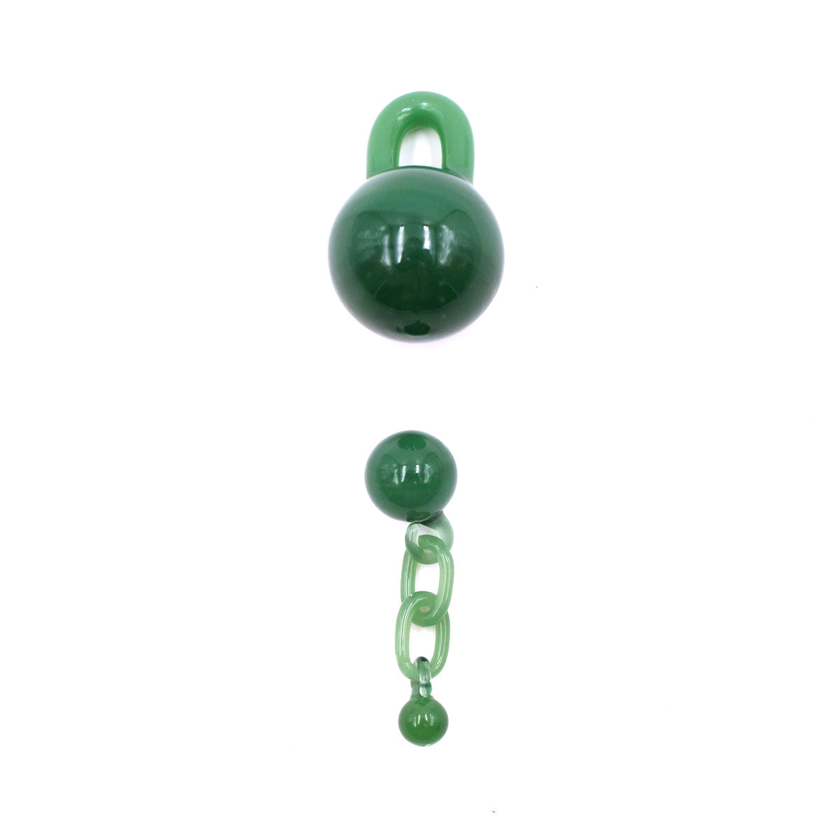 The Stash Shack Glass Terp Slurper 2Pc Set w/ Chain & Pearl