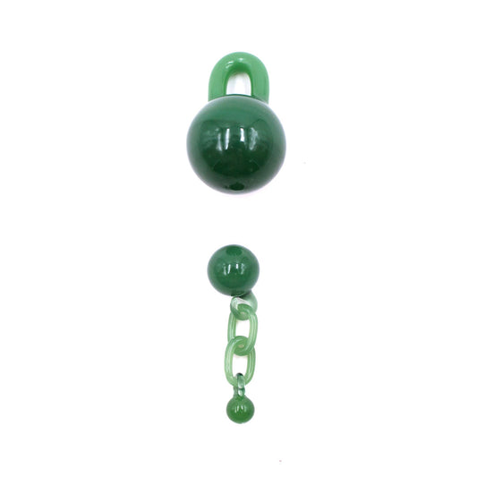 The Stash Shack Glass Terp Slurper 2Pc Set w/ Chain & Pearl