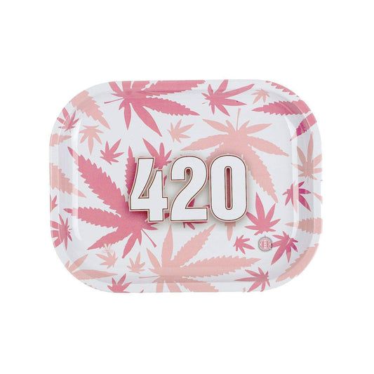 V Syndicate 420 Pink Metal Rolling Tray