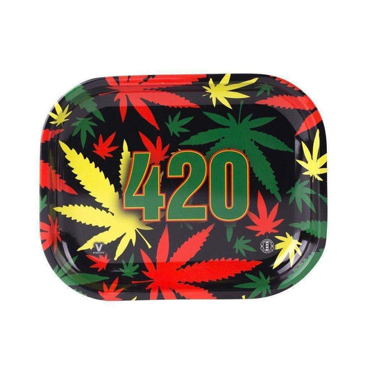 V Syndicate 420 Rasta Metal Rolling Tray