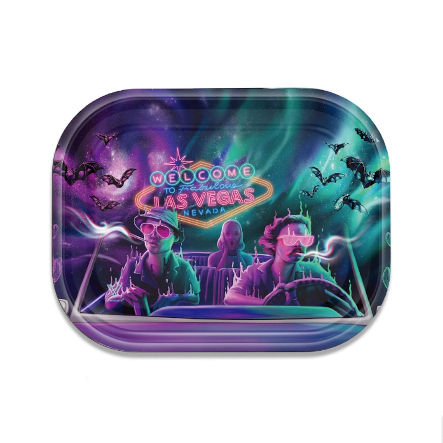 V Syndicate Bat Country Metal Rolling Tray - 7in