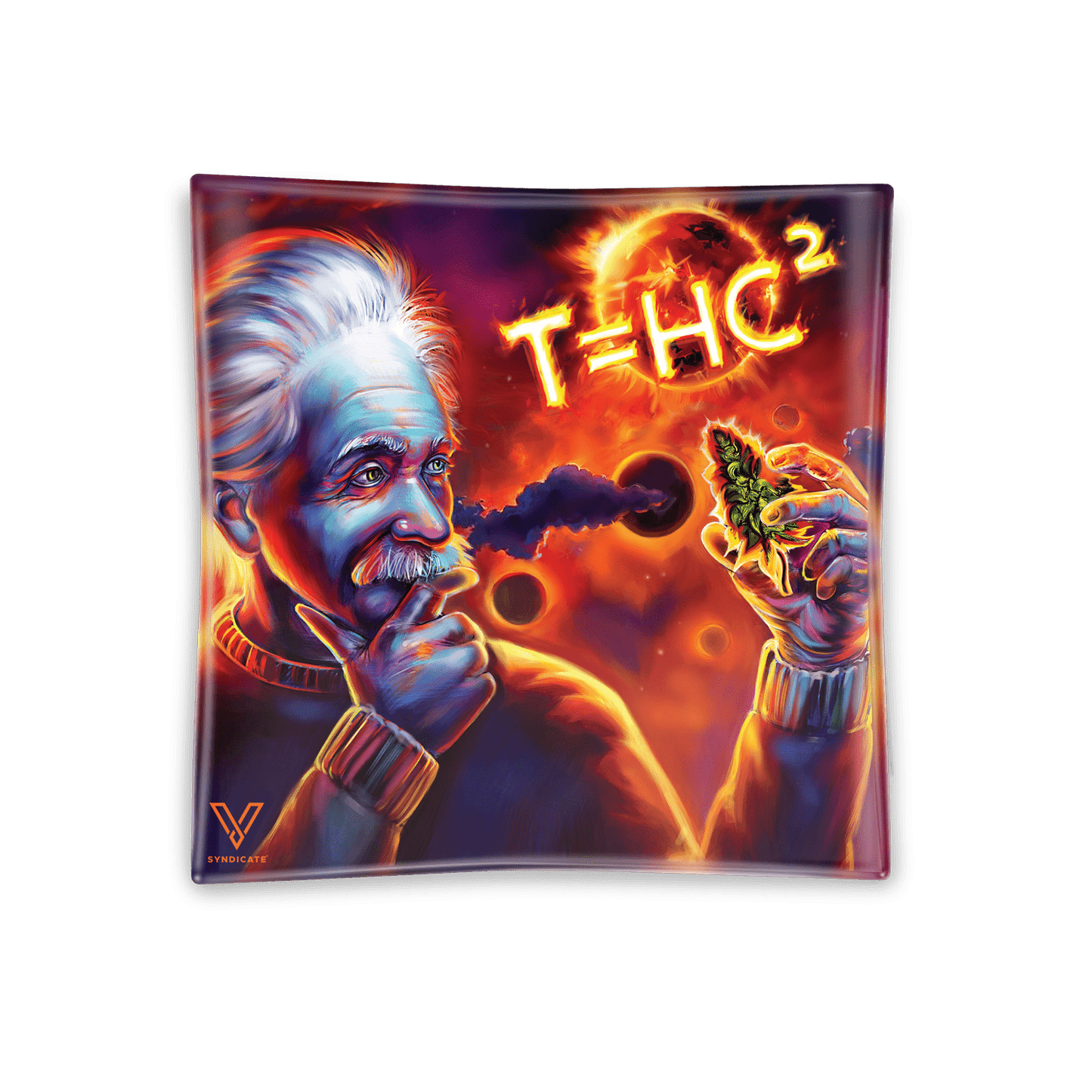 V Syndicate Cosmic T=HC2 Shatter-Resistant Glass Ashtray