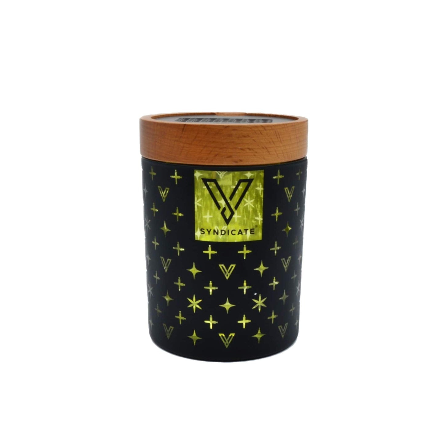V Syndicate High End Yellow SoleStash - Herb Storage w/ Grinder & Humidity Control