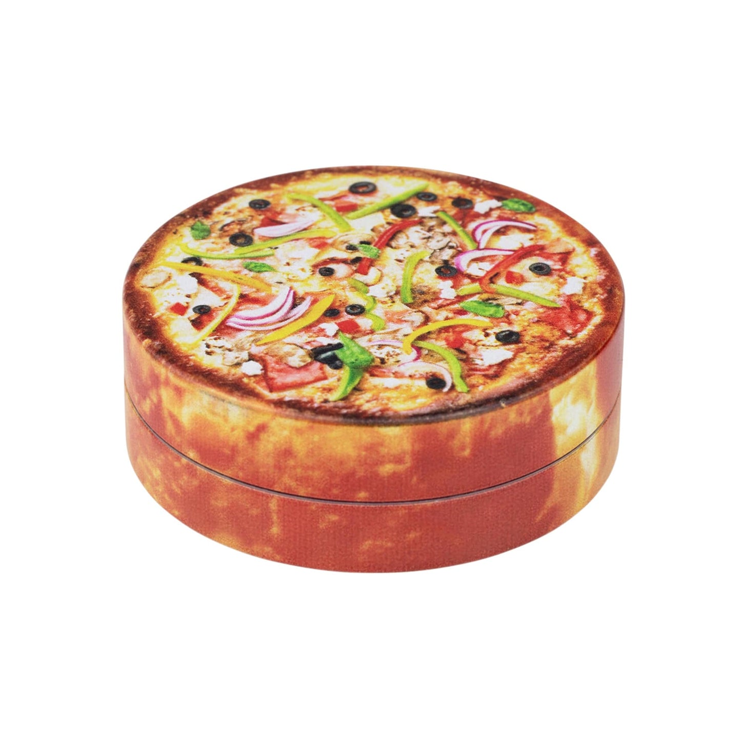 V Syndicate Pizza Herb Grinder - 2-Piece SharpShred Metal